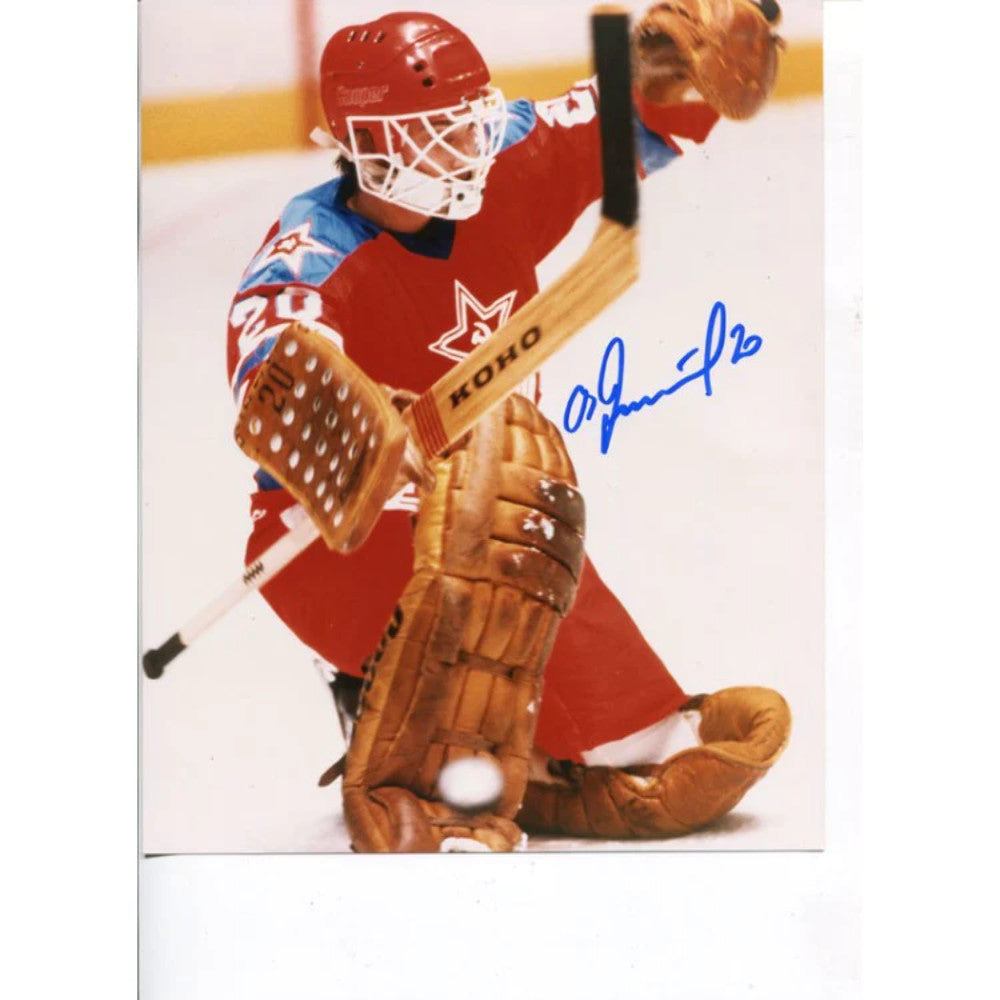 Vladsik Tretiak Autographed 8X10 Photo