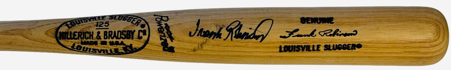 Frank Robinson Autographed Louisville Slugger R161 Bat (Jsa)