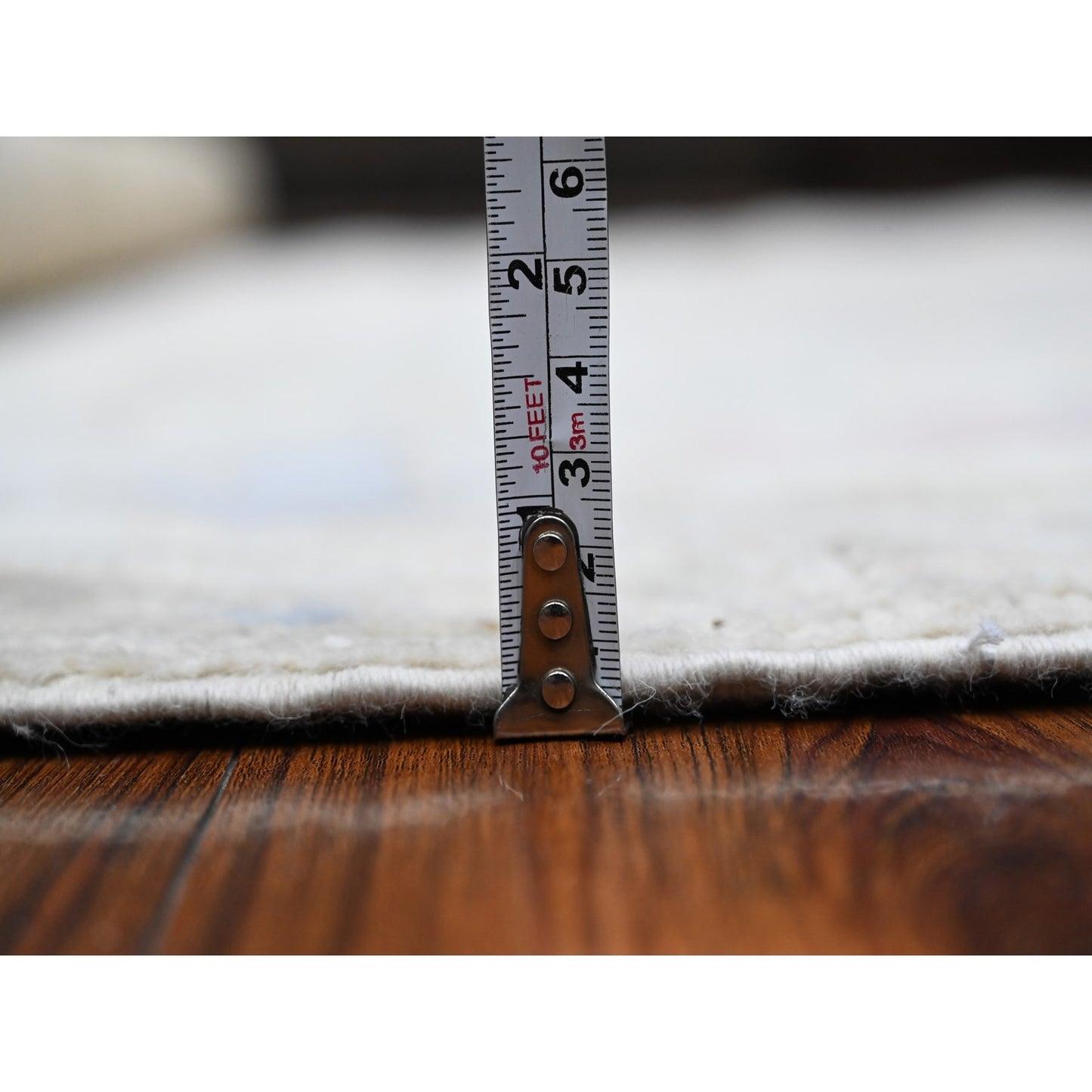 5'9"X8'9" White Afghan Angora Oushak Tribal Floral Design Oriental Rug