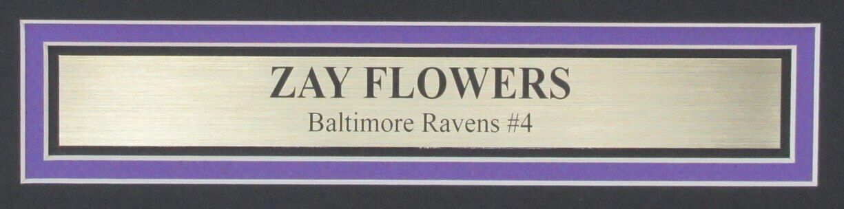 Zay Flowers Ravens Autographed 16X20 Photo Framed