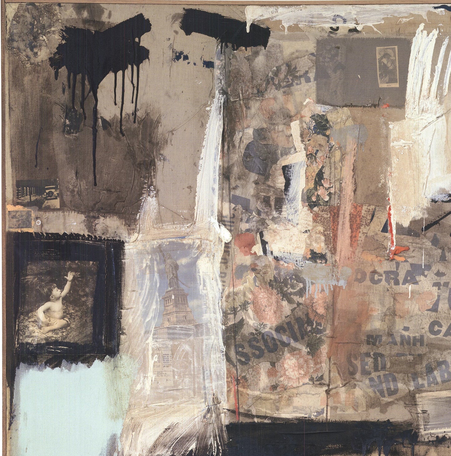 Robert Rauschenberg Canyon " Offset Lithograph Pop Art Brown, White