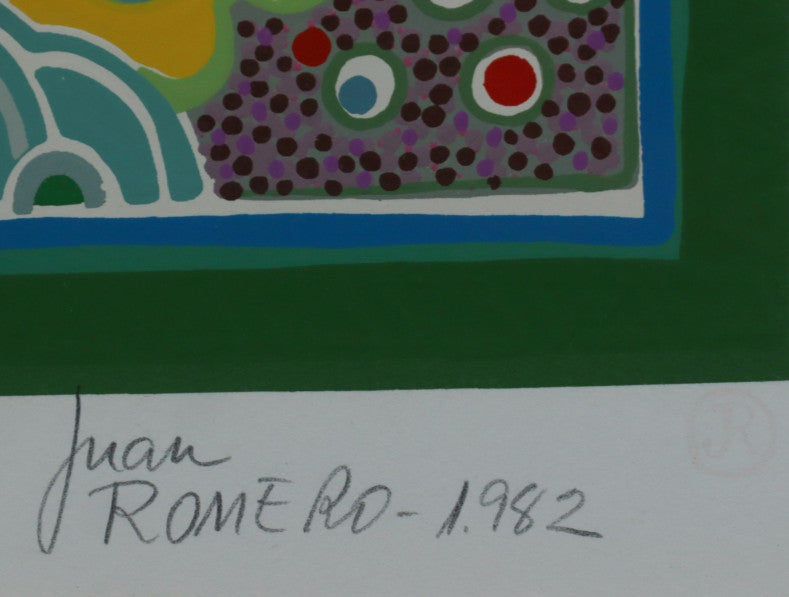 Juan Romero "Bird Keeper" Hand Signed Serigraph 1982 Limited 159/300 Unframed