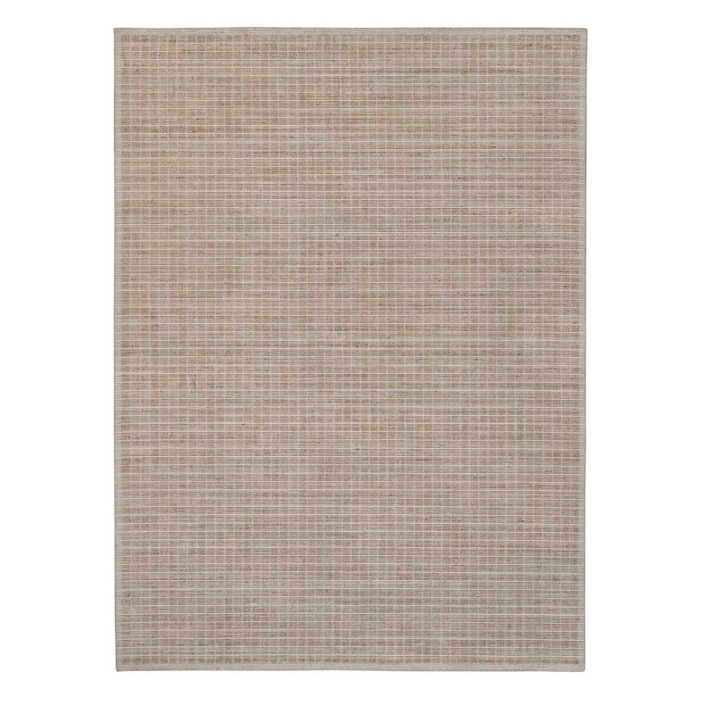 10'2"X14' Sand Brown Modern Plain Decor Box Design Hand Loomed Wool Rug