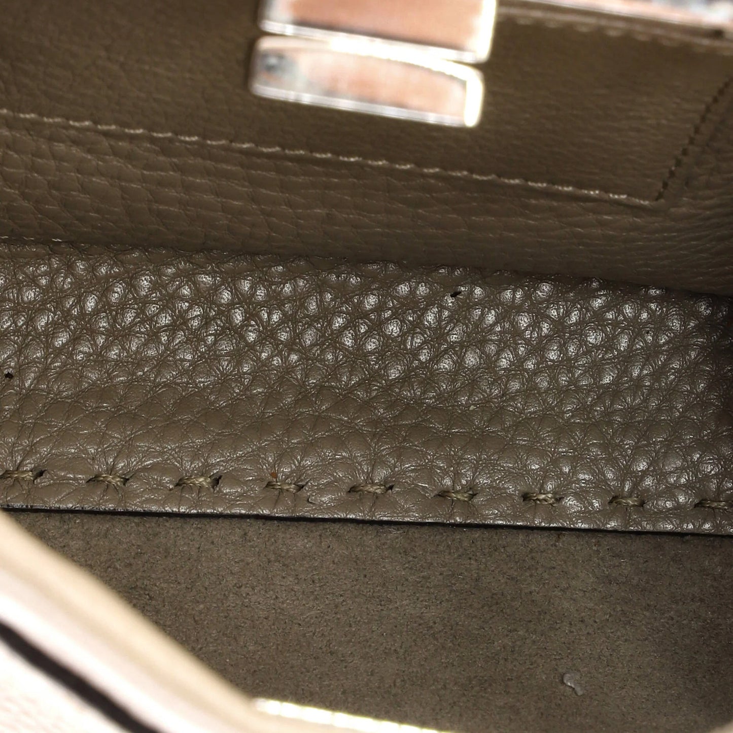Fendi Selleria Peekaboo Bag Leather With Python Mini