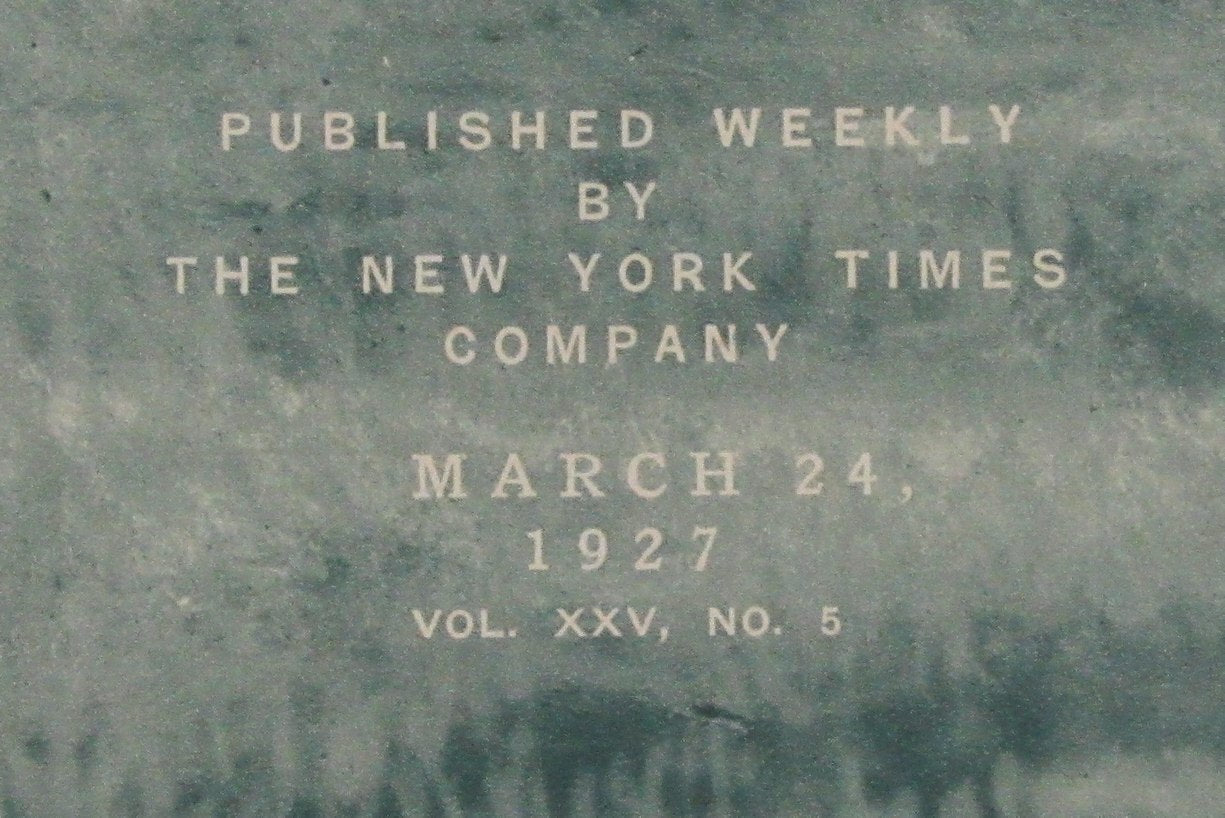 Mid-Week Pictorial Newspaper March 24, 1927 Babe