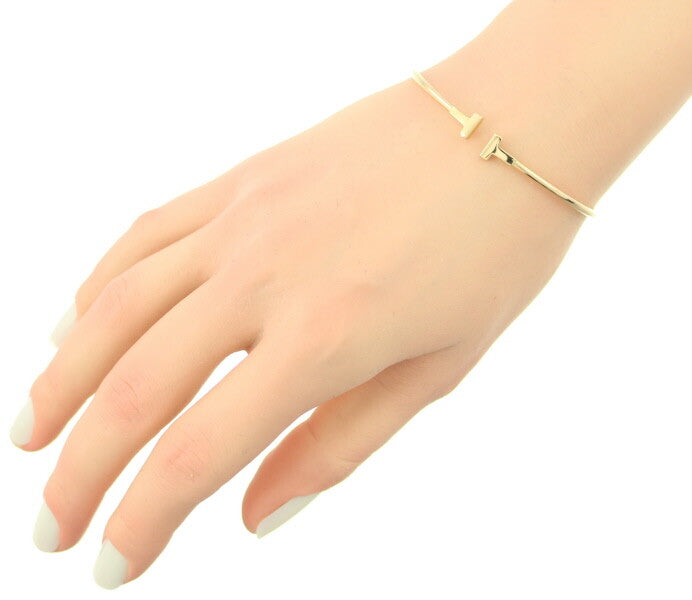 Tiffany&Co. Bracelet Tiffany T Wire Narrow Bangle 18K 750 Yellow Gold