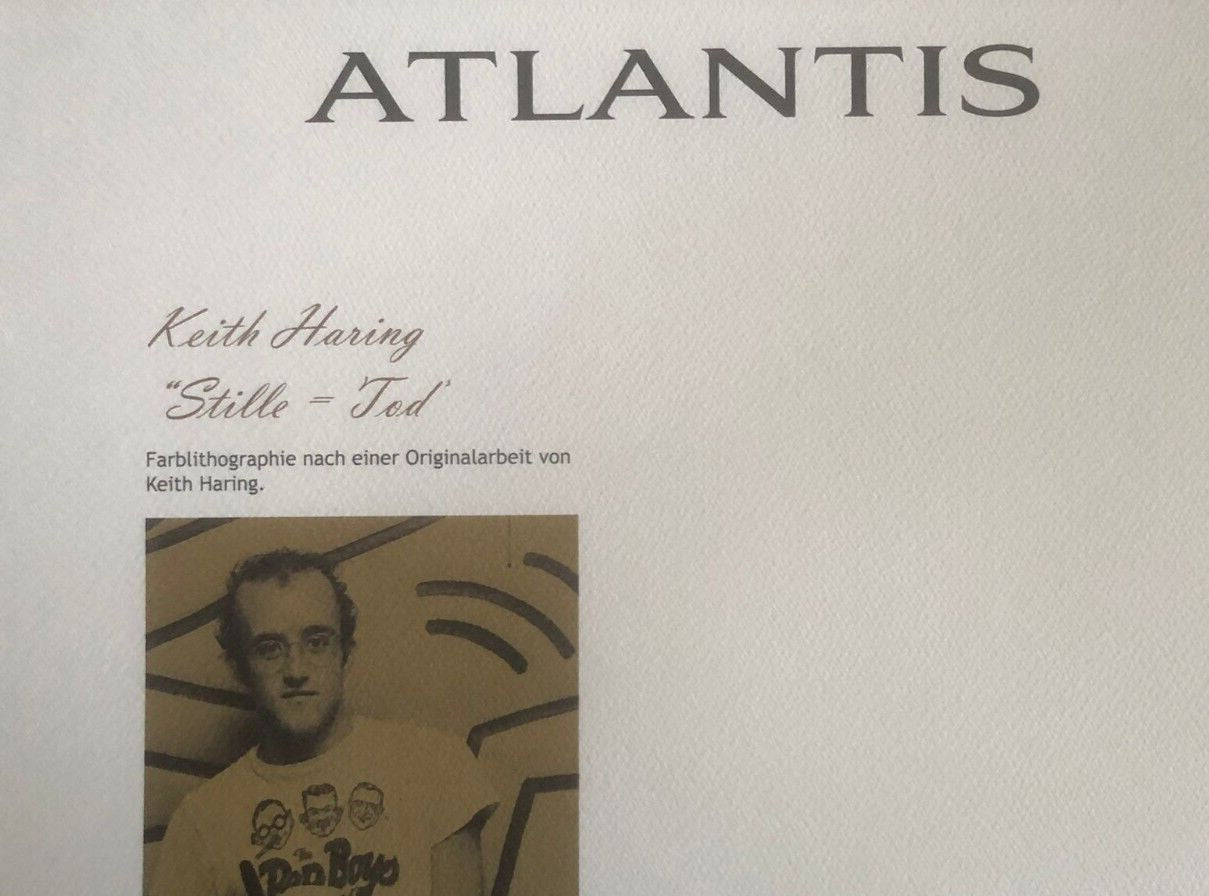 Keith Haring Lithograph Certified Coa 180 Ex