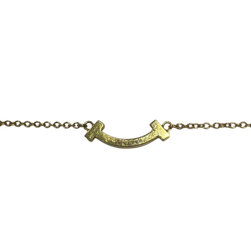 Tiffany & Co. T Smile Mini Necklace 750 Diamond