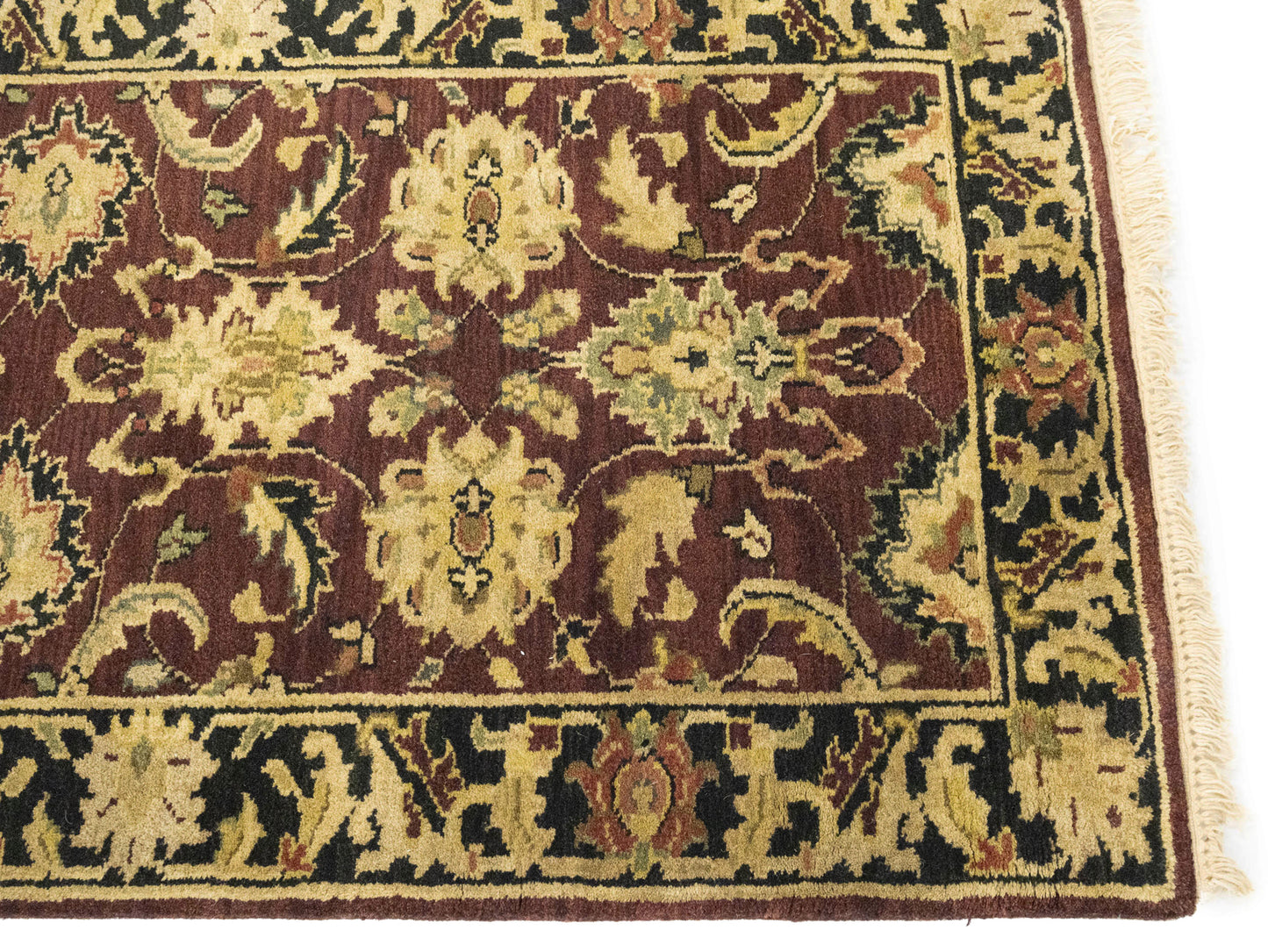 27X10 Ft Handmade Wool Oriental Runner Rug Agra