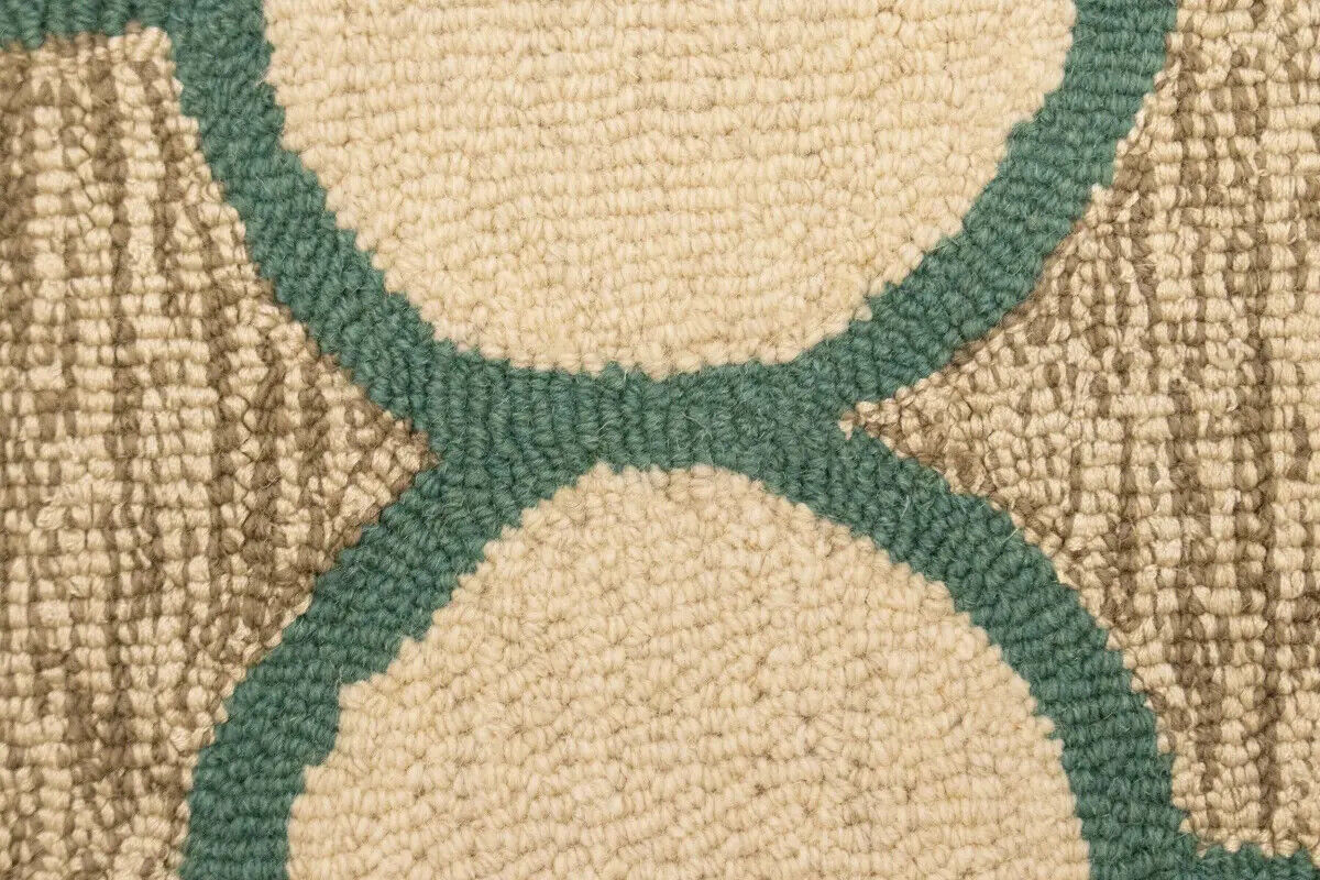 Multicolored Trellis Design 5X8 Hand-Tufted