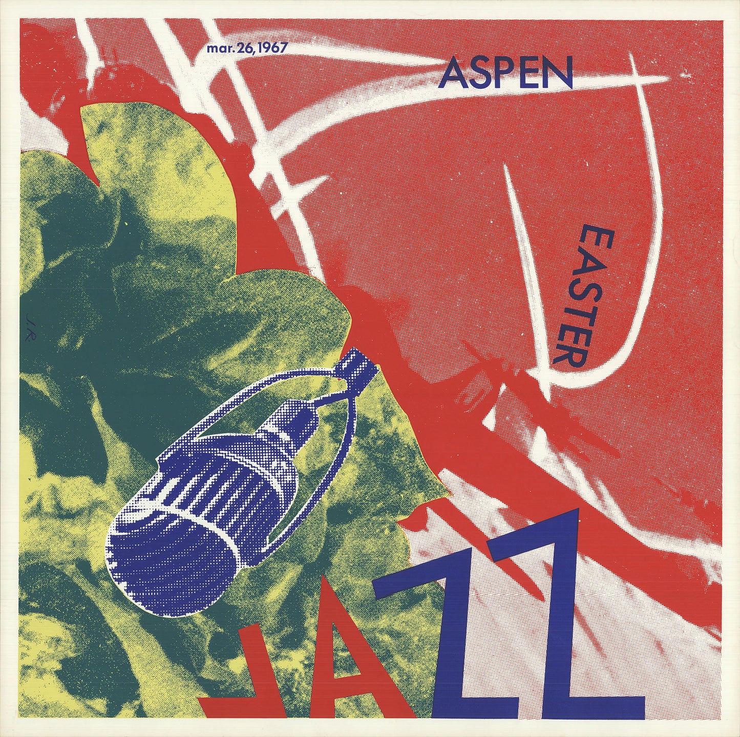 James Rosenquist Aspen Jazz " Lithograph Pop Art Red, Purple, Yello