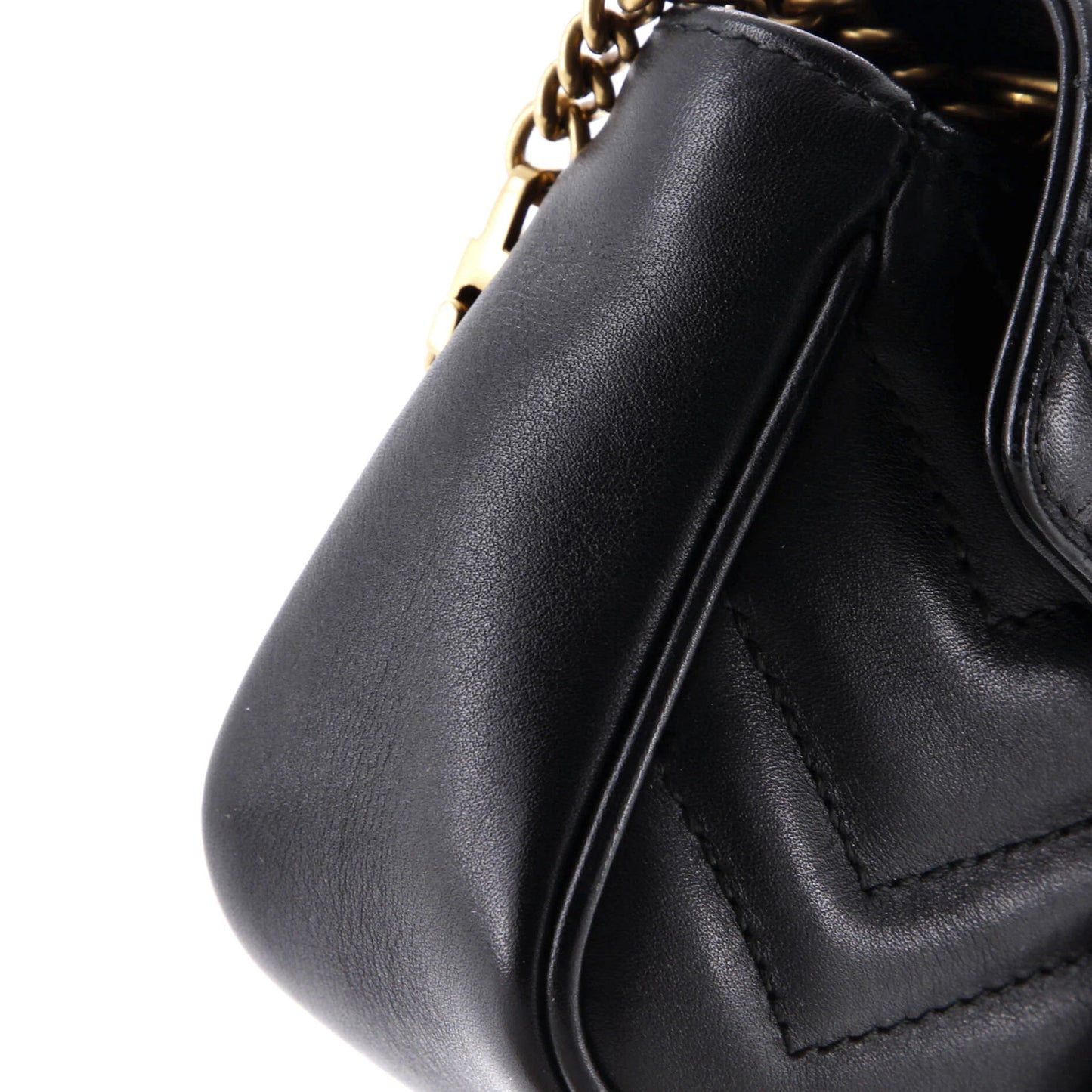 Gucci Gg Marmont Flap Bag Matelasse Leather Super Mini