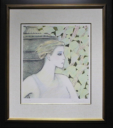 Jean-Pierre Cassigneul Lithograph Woman Signed Limited Edition Framed French Art