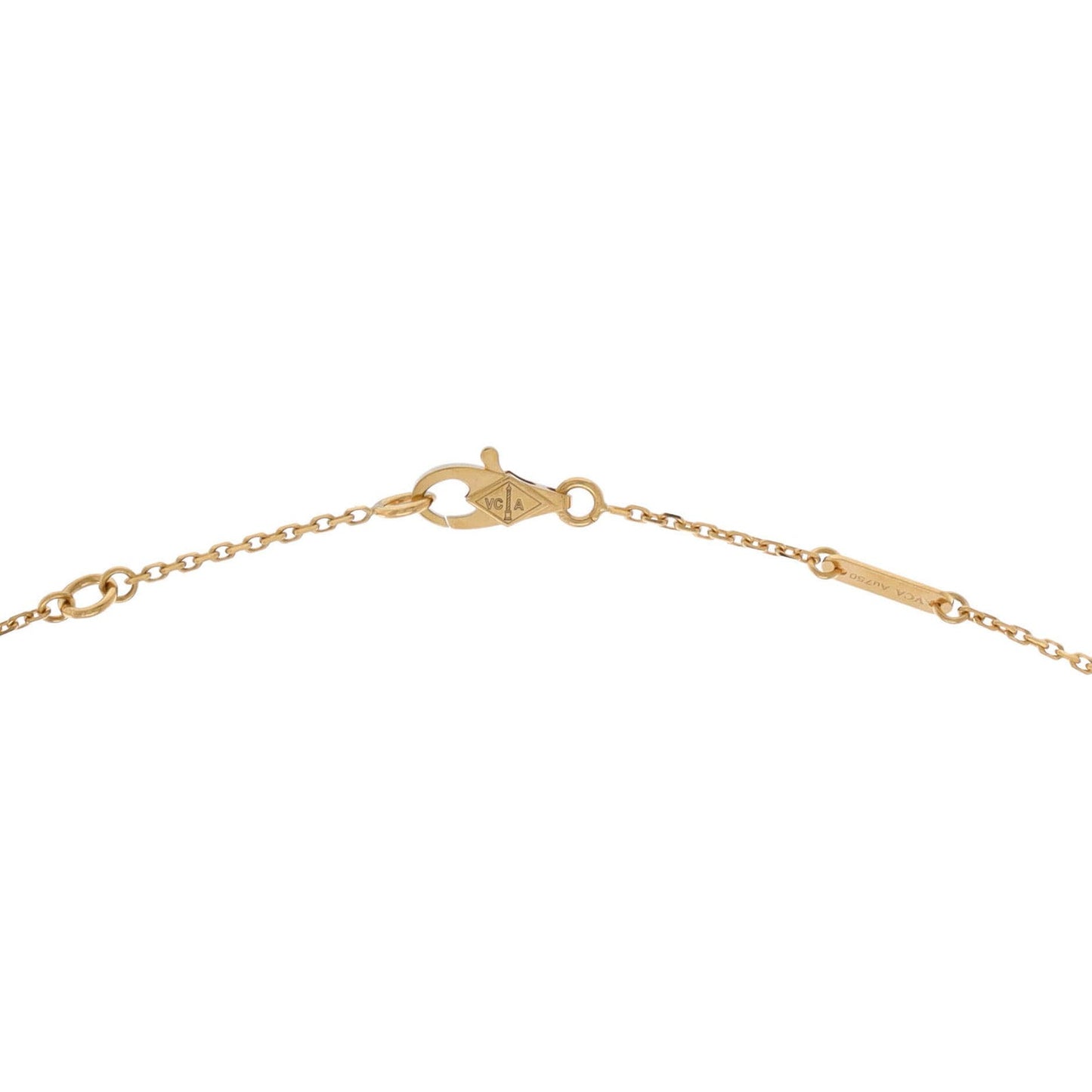 Van Cleef & Arpels Frivole Pendant Necklace 18K Yellow Gold And Diamond Mini