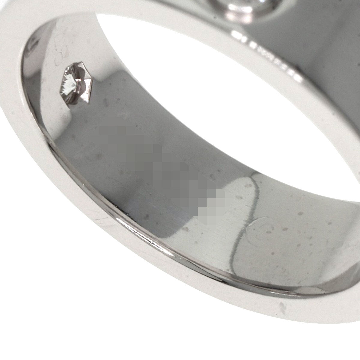 Cartier Ring Love Ring Half Diamond #48 K18