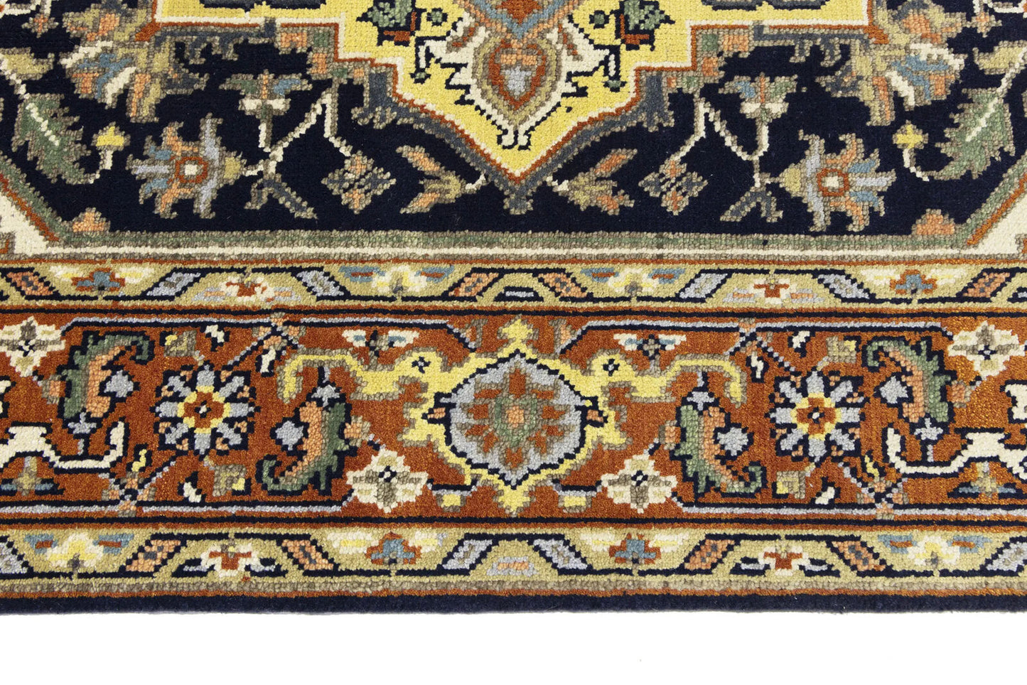 8X10 ft Handmade Serapi Oriental Rug Floral Boho