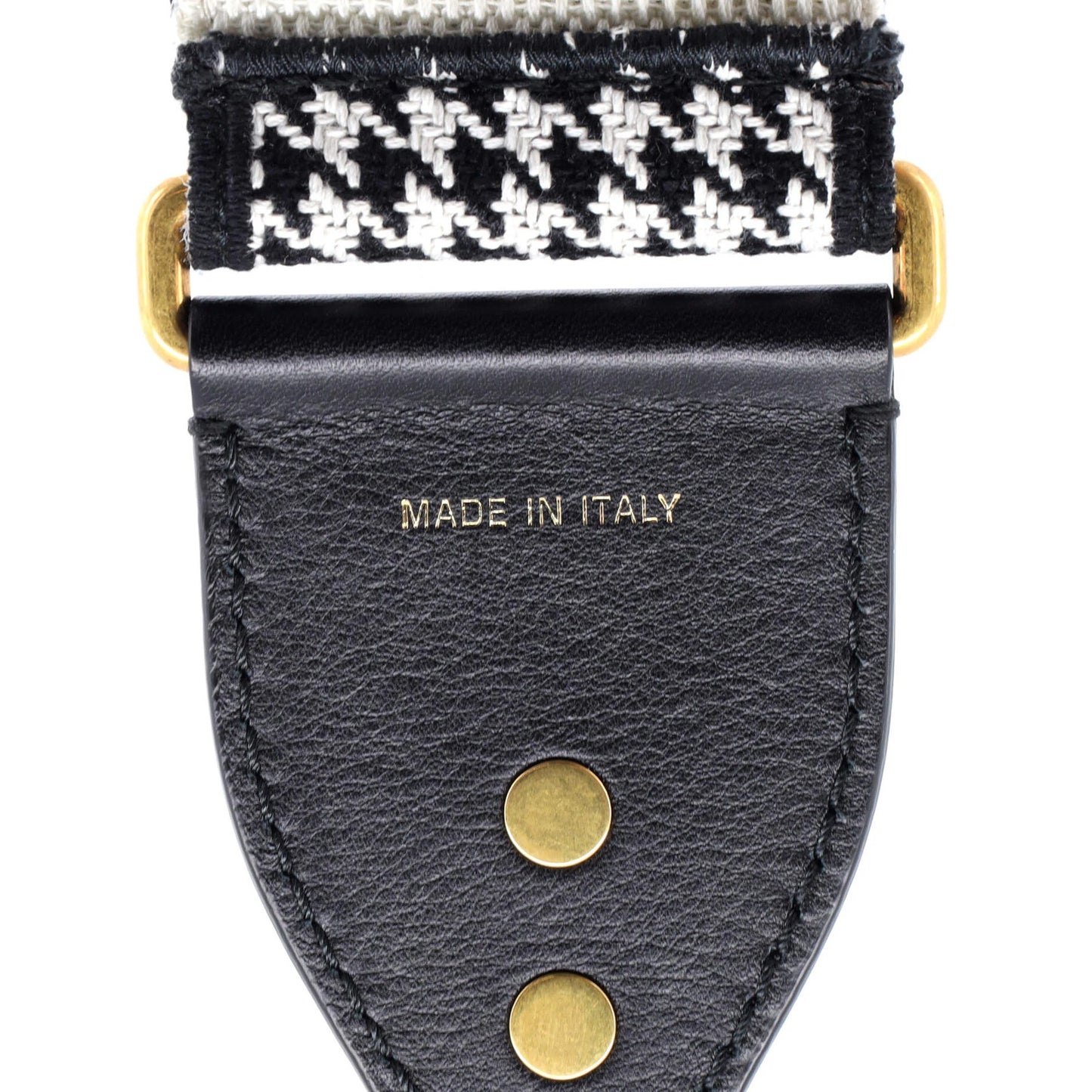 Christian Dior 30 Montaigne Shoulder Strap Houndstooth Canvas