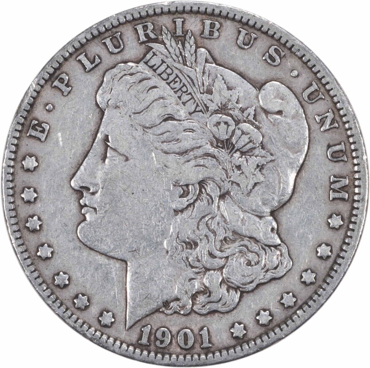 1901 Morgan Silver Dollar Choice VF Uncertified