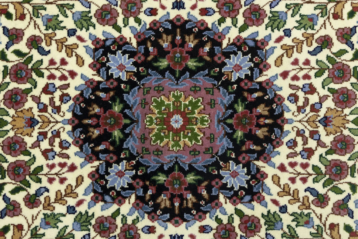 Handmade Vintage Style Floral Kirman Rug 5X7 Ft