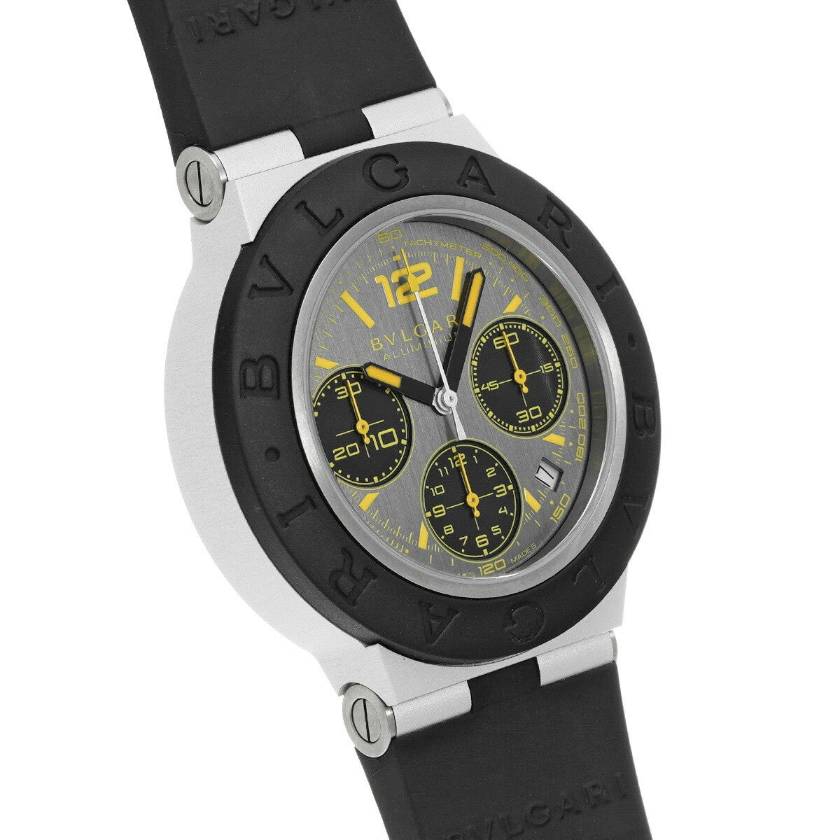 Bvlgari Aluminium Gran Turismo Bb41Atch Gray Men'S Used Watch #61130