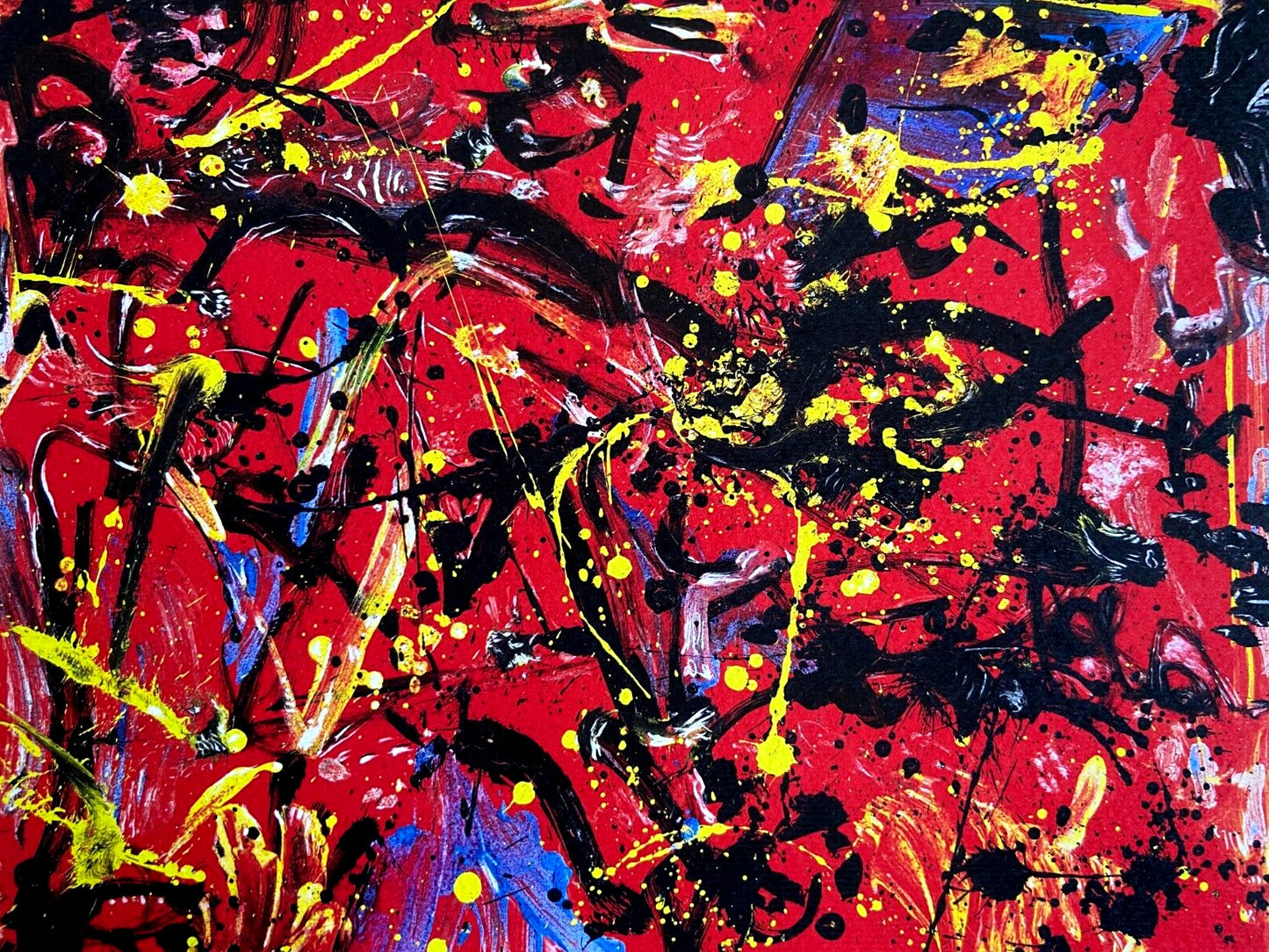 Jackson Pollock Lithograph Coa Signed Numbered By Willem De Kooning