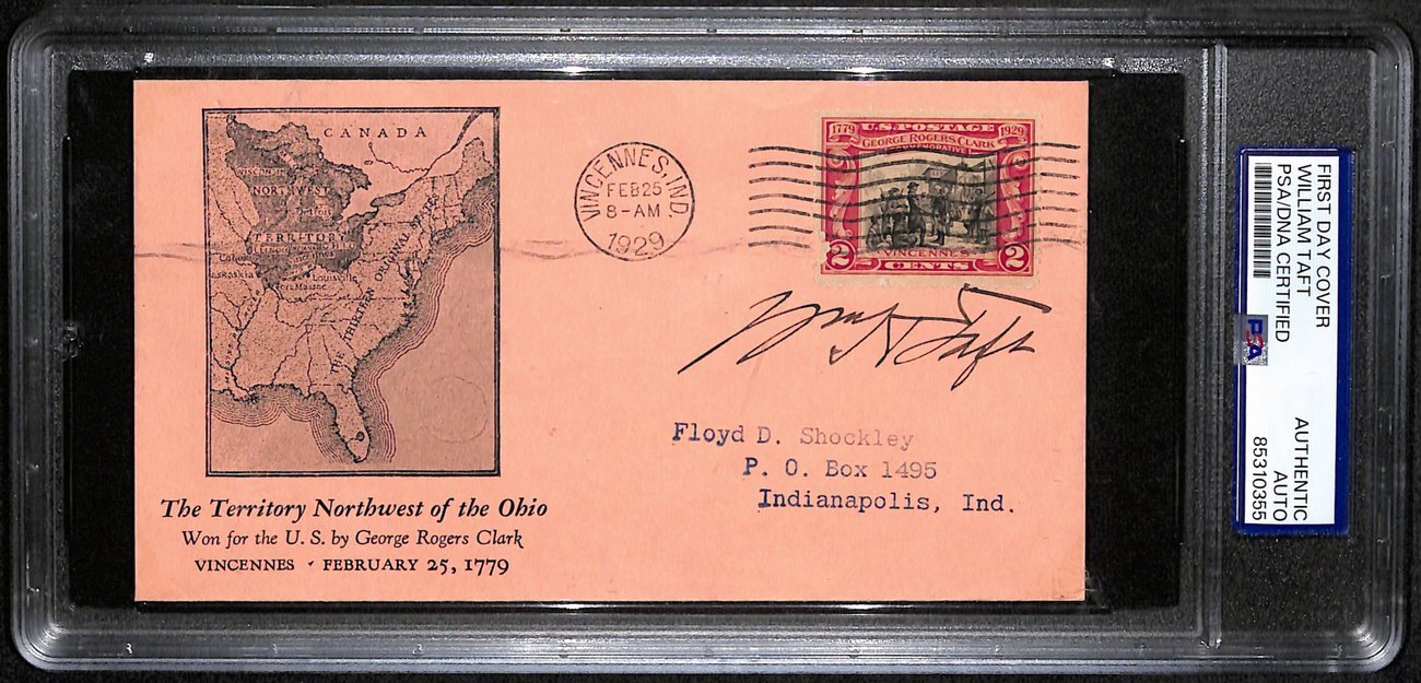 William Howard Taft Signed 1929 First Day Cover