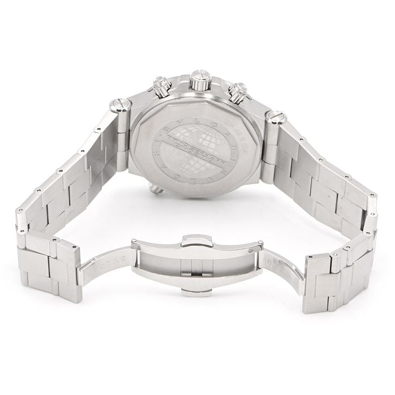 Bvlgari Diagono Professional Gmt Dp42Sgmt Gray Men'S Used Watch #6109
