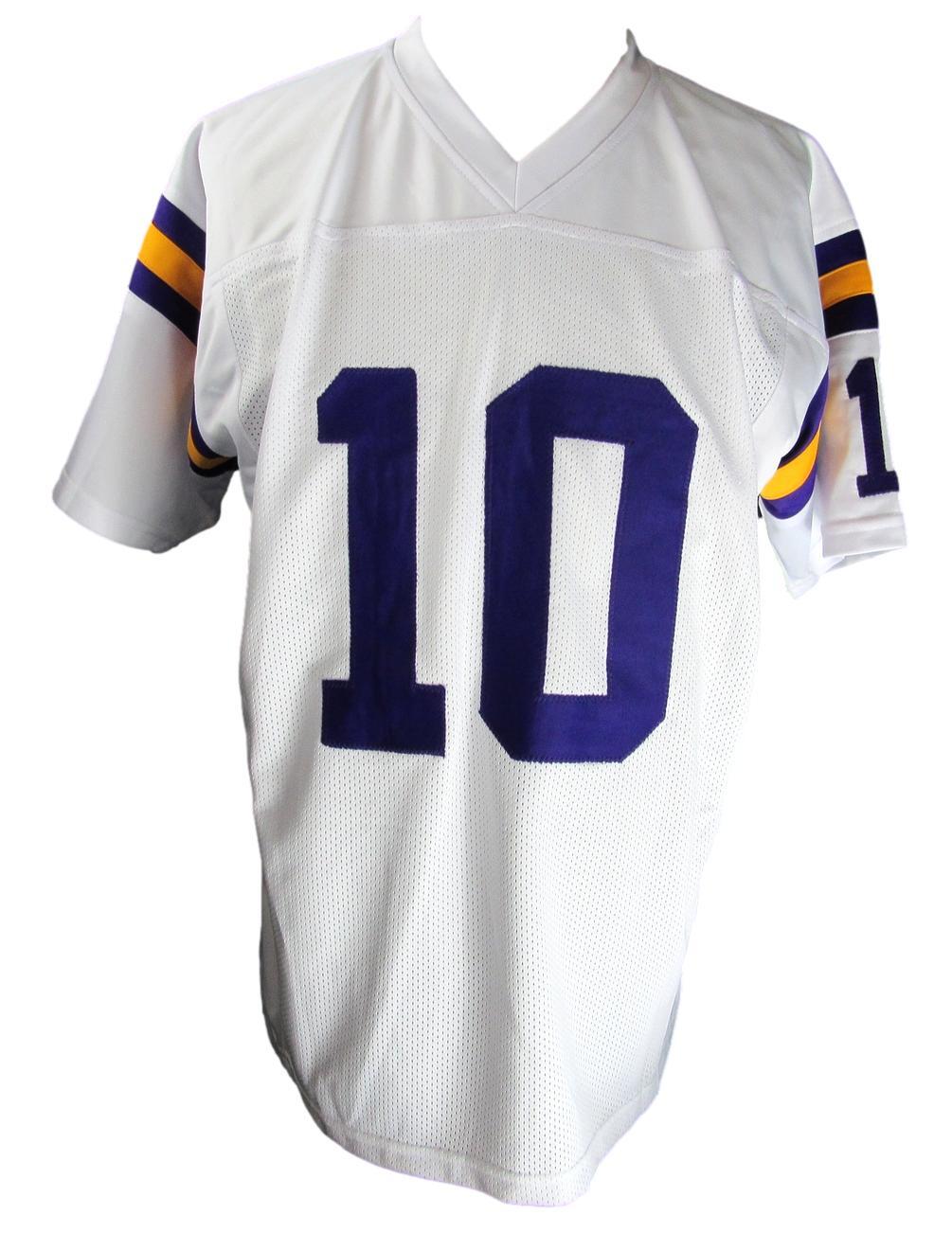 Fran Tarkenton Hof Signed/Inscr Vikings Custom