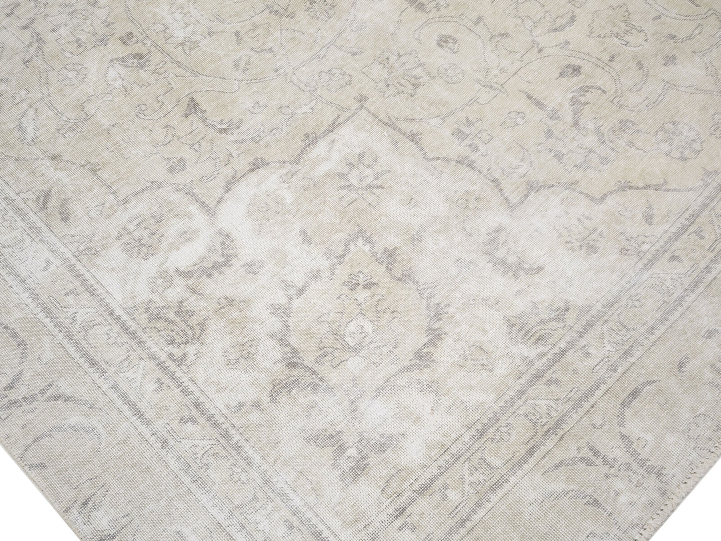 Floral Antique Medallion Oriental Rug Vintage