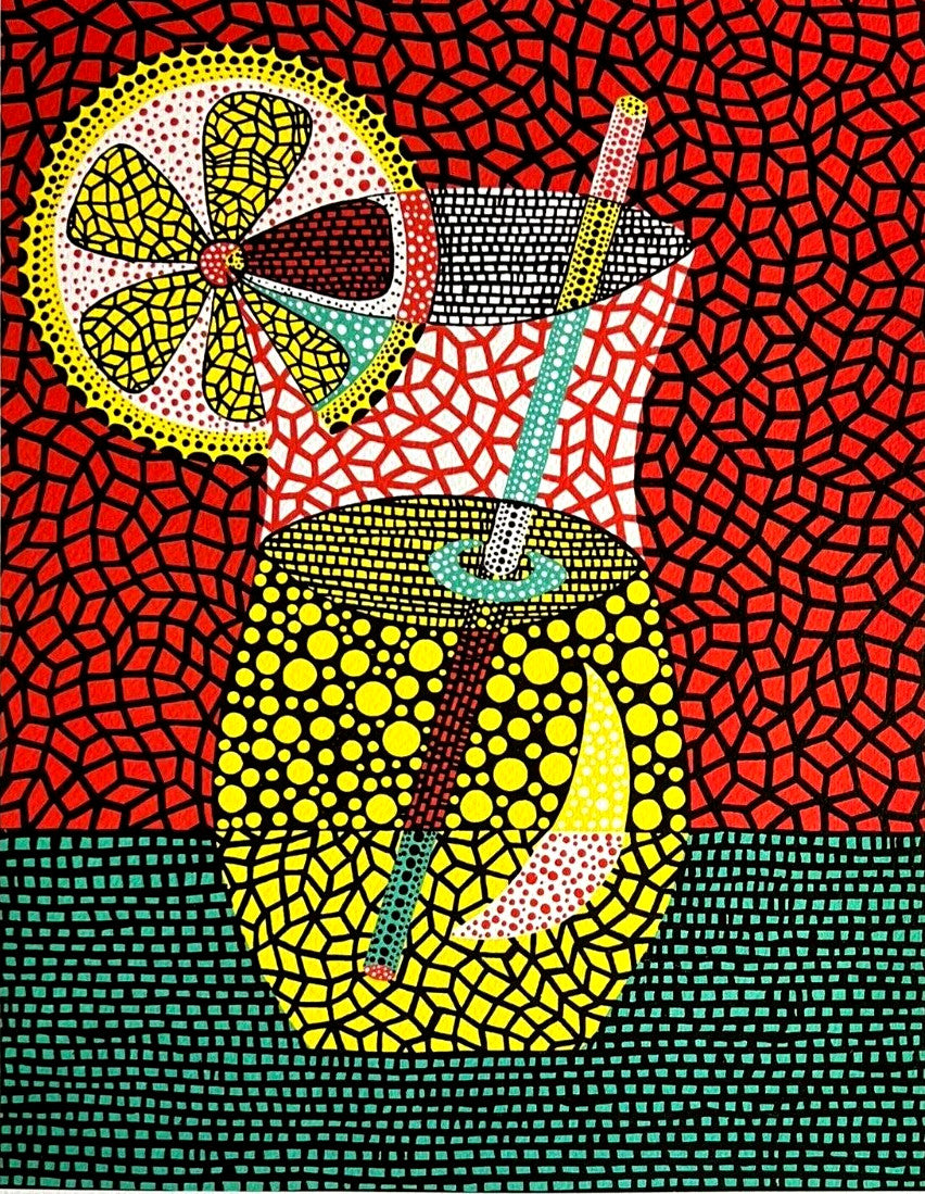 Yayoi Kusama Lithograph Coa Numbered Limited