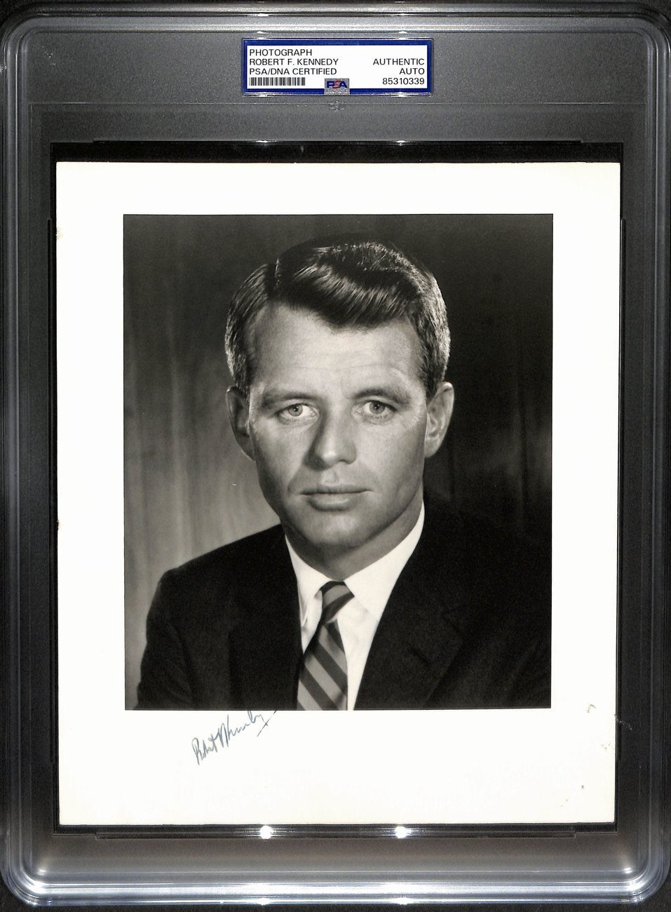 Robert F. Kennedy Signed/Autographed 8X10 B/W