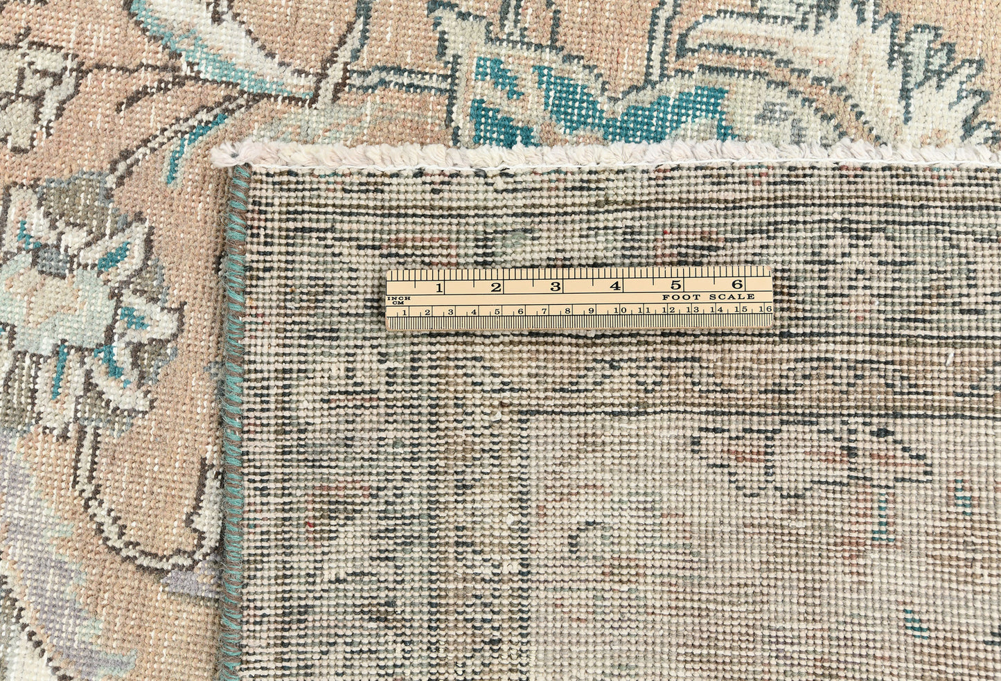 Semi-Antique Stone-Washed Oriental Rug Distressed