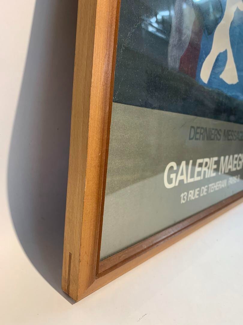 George Braque 1978 Vintage Lithograph Poster Print Maeght Gallery Paris