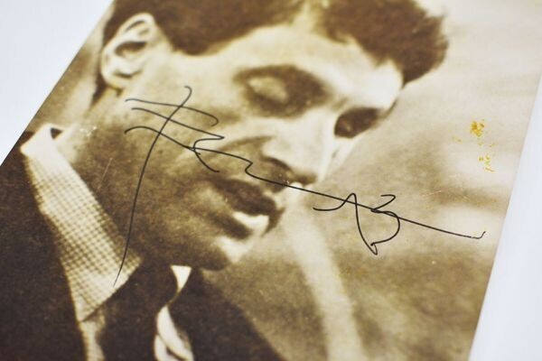 Iannis Xenakis Signed Photo Print With Reverse