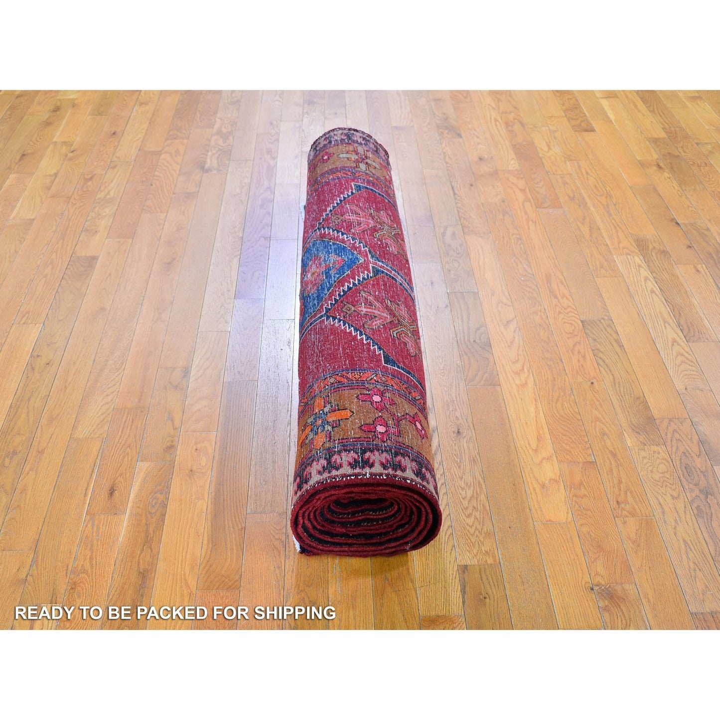 5'X12'9" Old West Farsian Wide Gallery Size Runner Wool Handknotted Rug