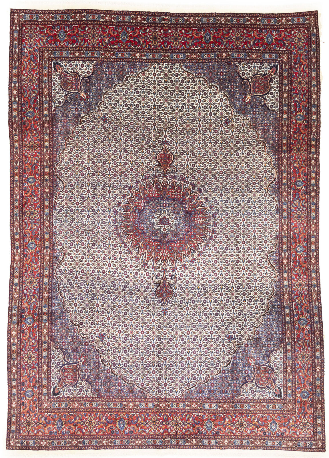 Vintage Oriental Rug Traditional Classic Floral