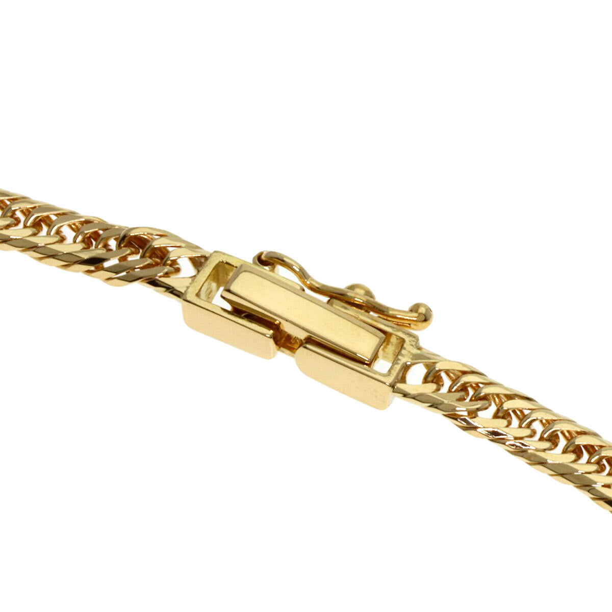 Curb chain Kihei W6 side Bracelet K18 Yellow Gold