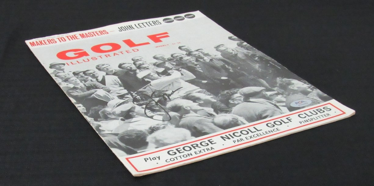 Jack Nicklaus Signed/Auto 7/6/1967 British Golf Illustrated Magazine Psa 195253