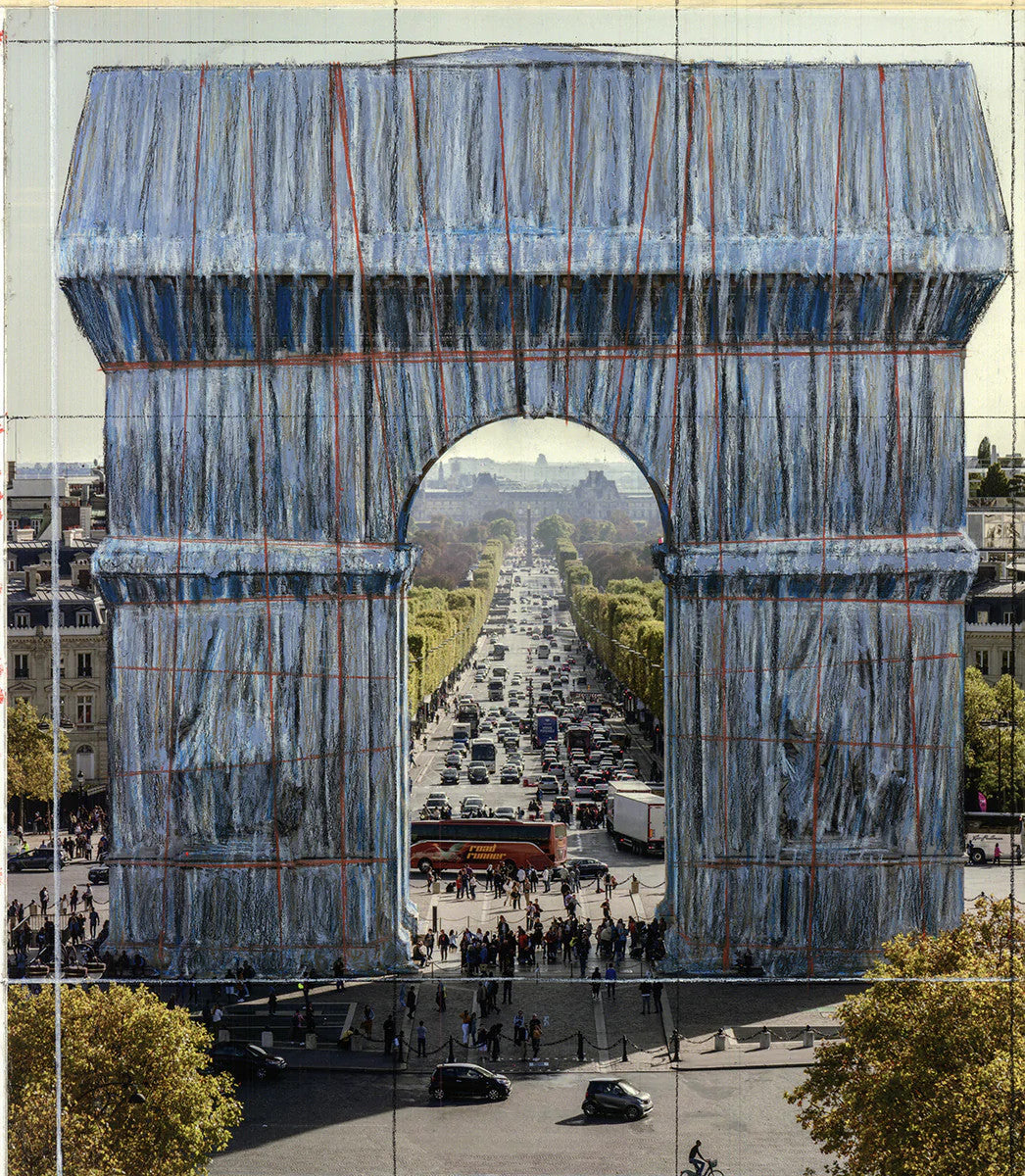 Javacheff Christo L'Arc De Triomphe, Wrapped Project For Paris Iii "