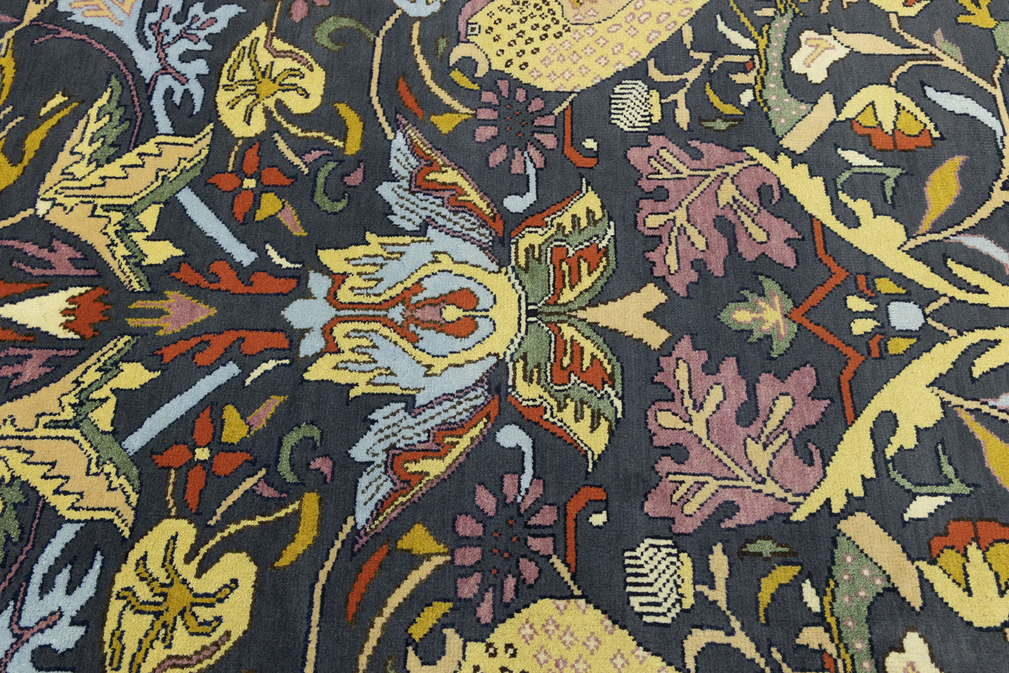 One-Of-A-Kind Birds Design Chobi Oriental Rug