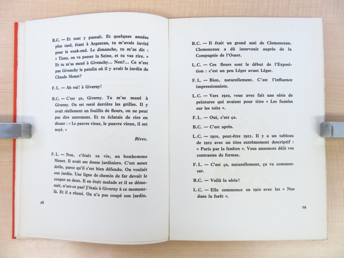 Rare Artbook Entretien De Fernand Leger Avec Blaise Cendrars Et Louis Carre 1956