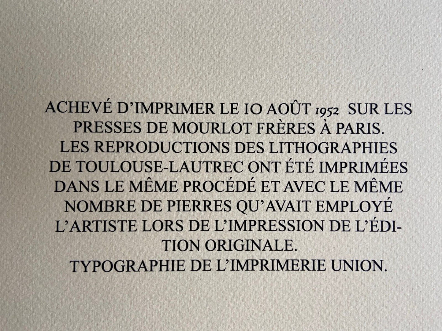 Henri.De Toulouse-Lautrec Original Coa Mourlot