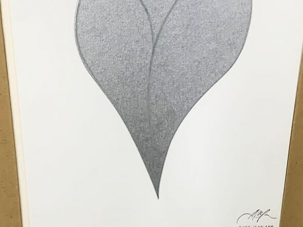 Jean Arp Silk Screen Print Femme Collage Limited To 150 Cardboard 1970