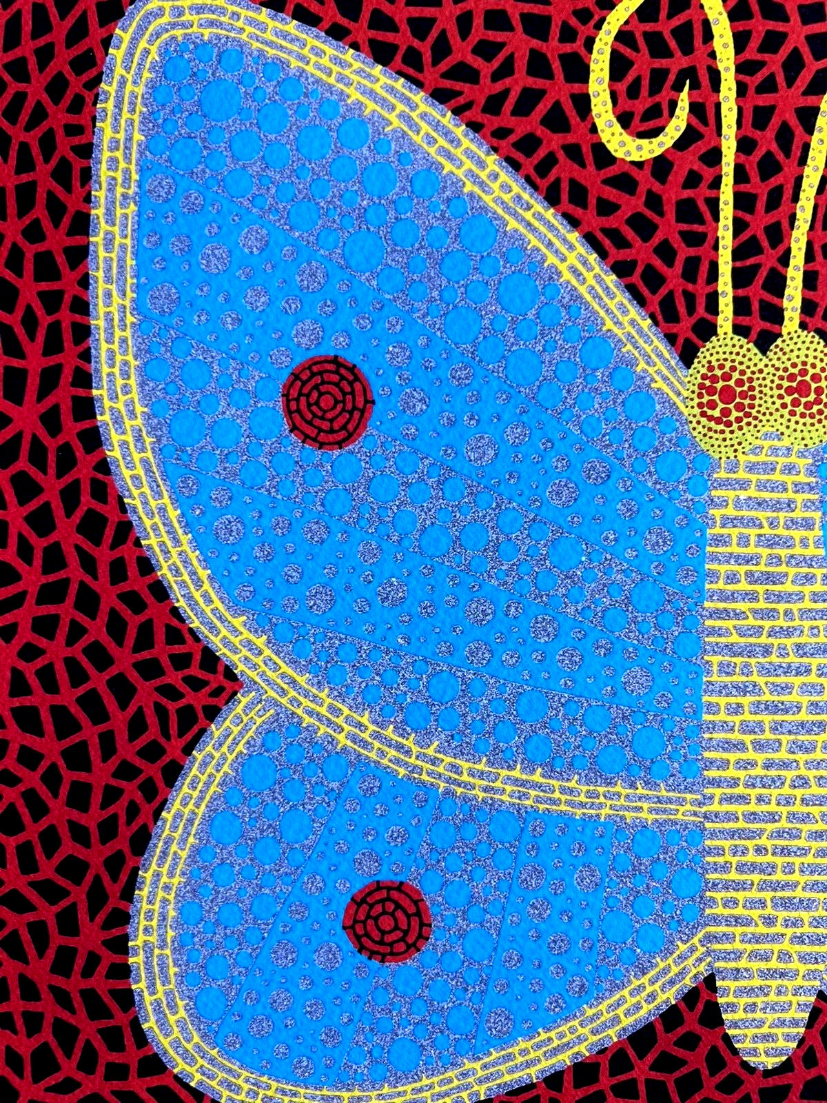 Yayoi Kusama "Butterfly" Lithograph Mori Museum