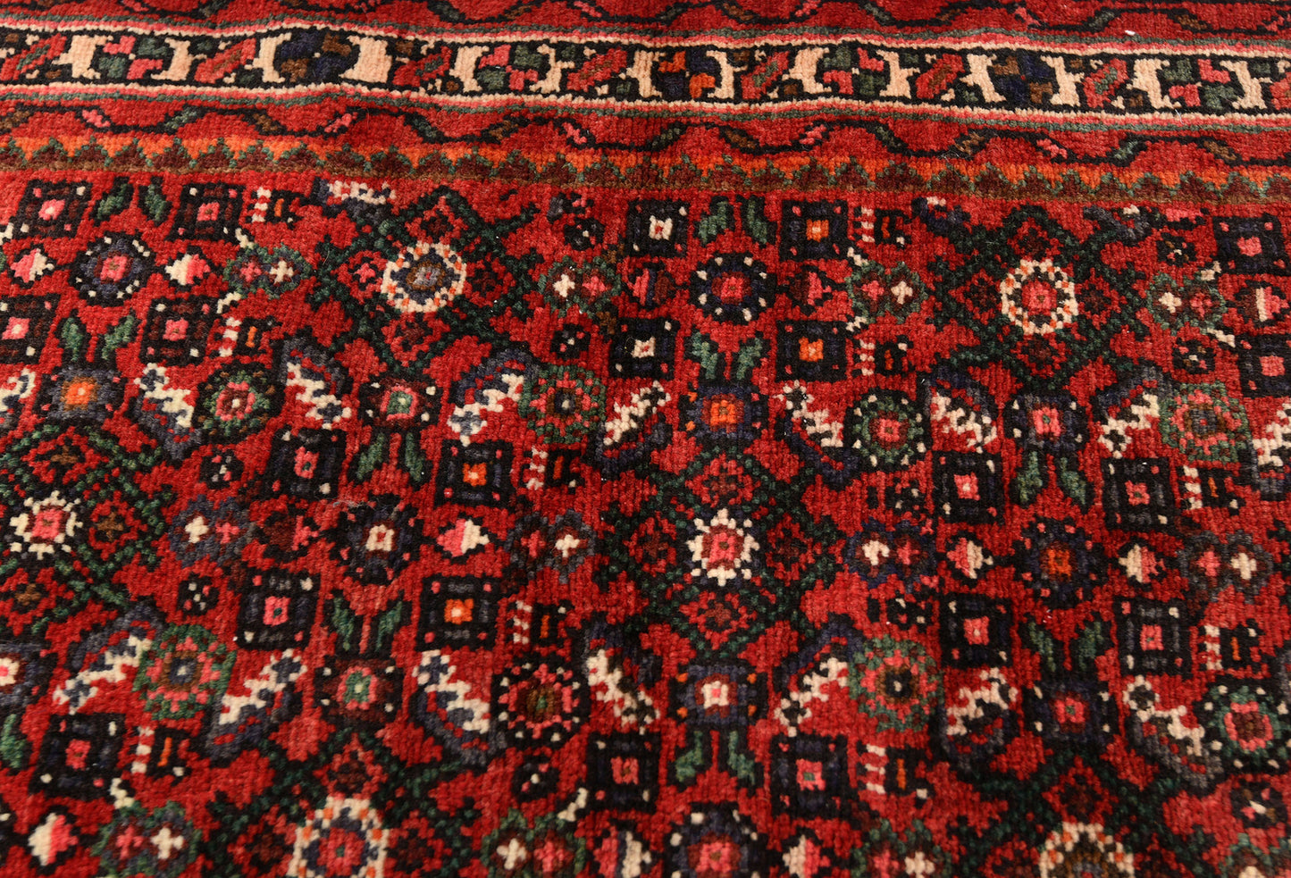 Hand-Knotted Wool Oriental Runner Rug Oversized