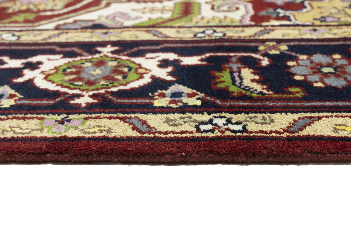 Heriz Serapi Oriental Rug Floral Style Large