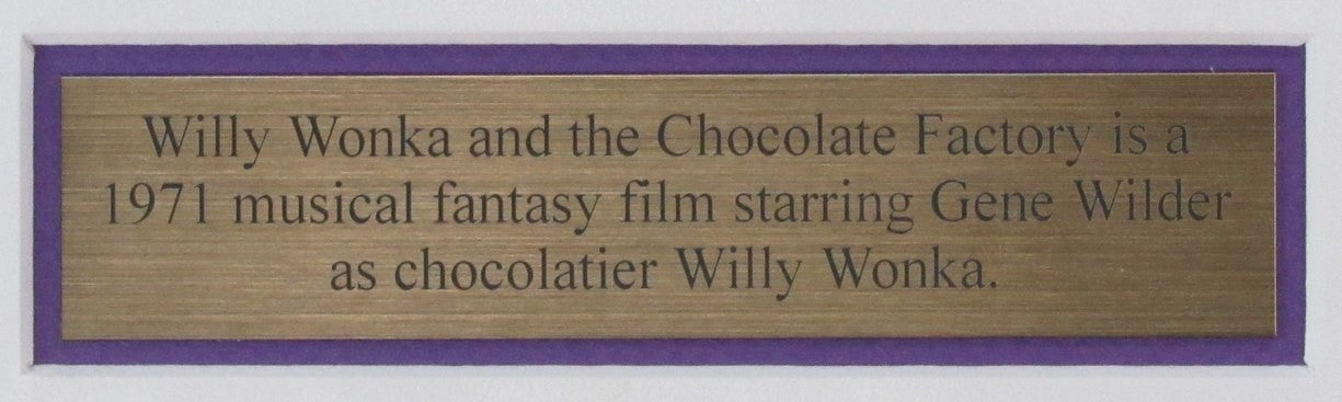 Gene Wilder Signed/Autographed Bank Check And Photo Collage Framed Beckett 19856