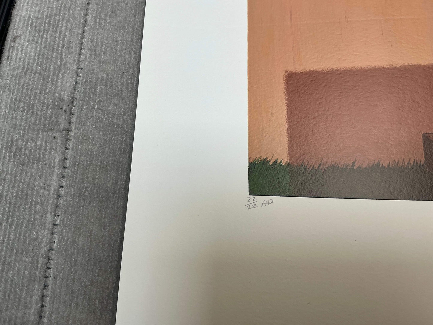 Gretchen Dow Simpson Florence Italy Signed " Serigraph Conte