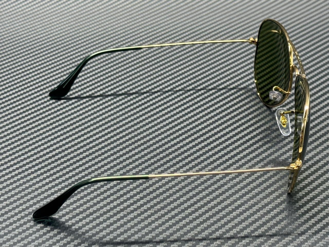 RAY BAN RB3025 001 4E Arista Gold Green 58 mm Unisex Sunglasses