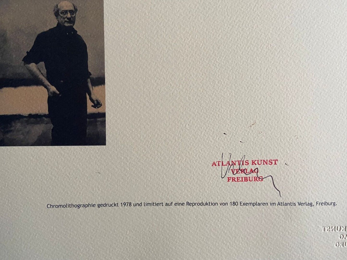 Mark Rothko Lithograph Coa Signature Stamp